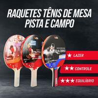 Raquete de tênis de mesa Controle Pista e Campo