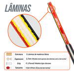 Raquete de Tênis de Mesa Jintai Flame — Borracha Aprovada pela ITTF