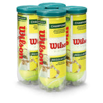 Bolinha e bola de tênis de campo Championship Regular Duty Wilson - tubo com 3 und