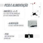 Anemômetro medidor de vento compacto Pista e Campo