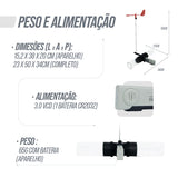 Anemômetro medidor de vento compacto Pista e Campo