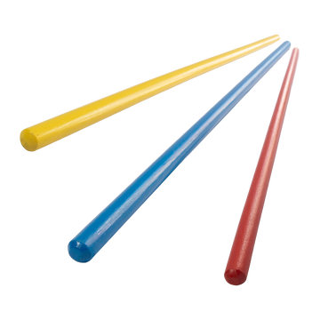 Bastão calistênico de madeira colorido 1m Pista e Campo