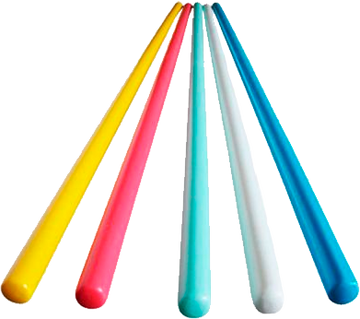 Bastão calistênico de madeira colorido 1,50m Envolst