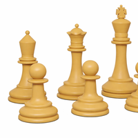 Jogo de peças para xadrez gigante rei com 63,5cm modelo premium NeoFun