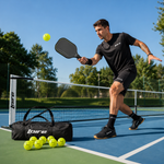Kit Pickleball Loire Rede Portátil 6,7m + 4 Raquetes + 12 Bolas