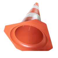 Cone de sinalização de trânsito 50cm rígido Pista e Campo