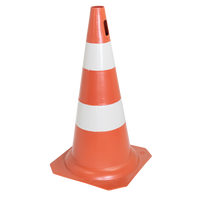 Cone de sinalização de trânsito 50cm rígido Pista e Campo