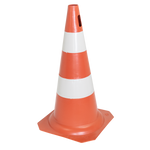 Cone de sinalização de trânsito 50cm rígido Pista e Campo