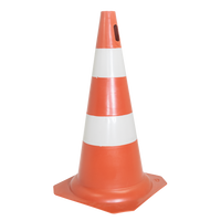 Cone de sinalização de trânsito 50cm rígido Pista e Campo