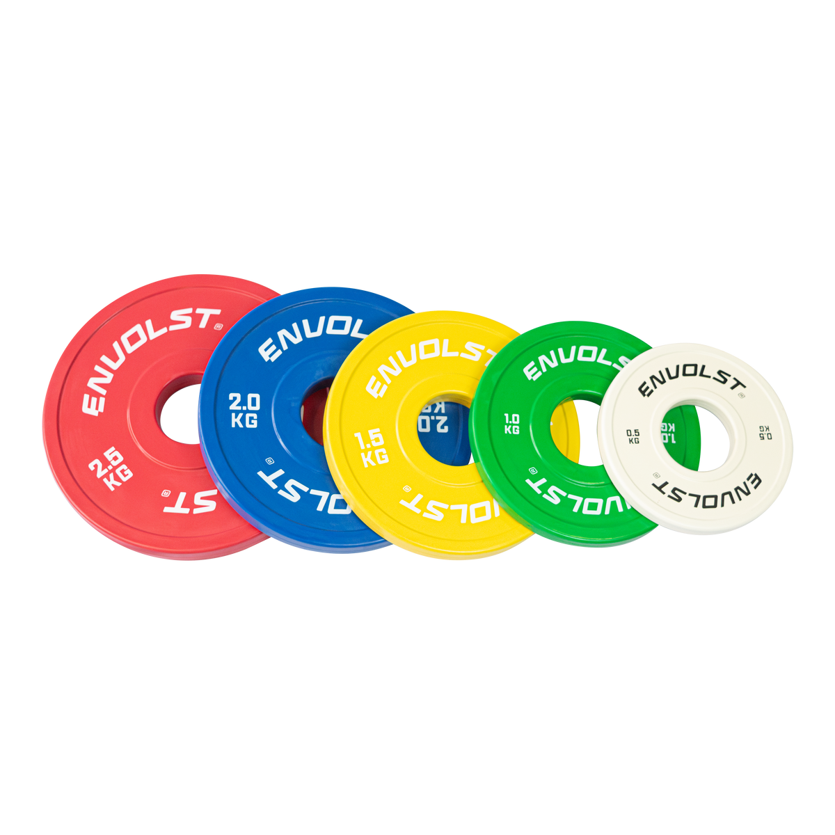 Kit 15kg Anilhas Olímpicas Fracionadas Coloridas Envolst