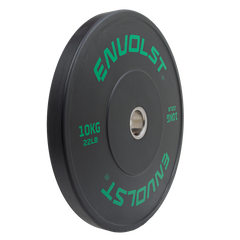 Anilha Bumper Olímpica 10 kg Treinos de LPO e Cross Envolst