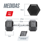 Kit 30kg Halteres Sextavados Emborrachados Envolst - 1 a 5kg