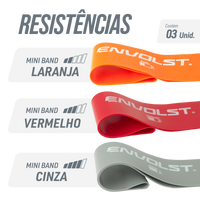 Mini Band Envolst - kit com 3 intensidades