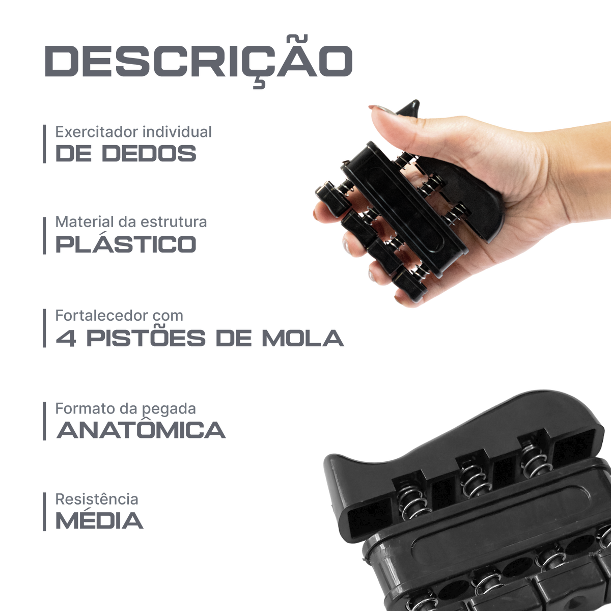 Exercitador para Mãos e Dedos com Molas Envolst