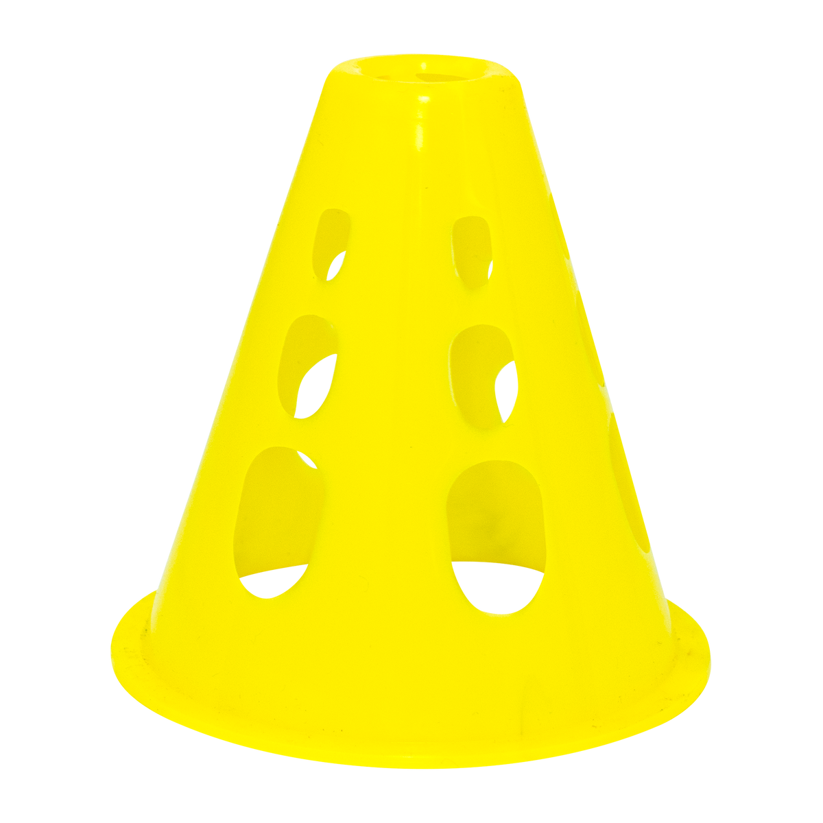 Cone de plástico 8cm vazado pequeno para manobras Pista e Campo - cnj com 10 und