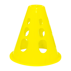 Cone de plástico 8cm vazado pequeno para manobras Pista e Campo - cnj com 10 und