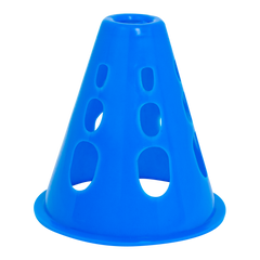 Cone de plástico 8cm vazado pequeno para manobras Pista e Campo - cnj com 10 und
