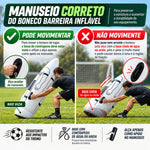 Boneco Inflável Futebol Velden 1,80m Barreira de Treino
