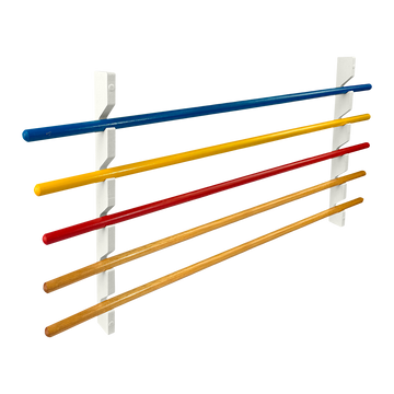 Kit 5 Bastões de Alongamento Postural e Suportes de Parede Envolst