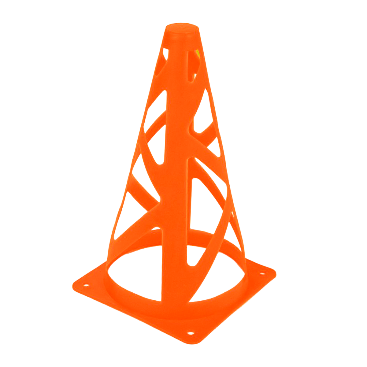 Cone de sinalização de plástico 23cm vazado (a prova de vento) Pista e Campo