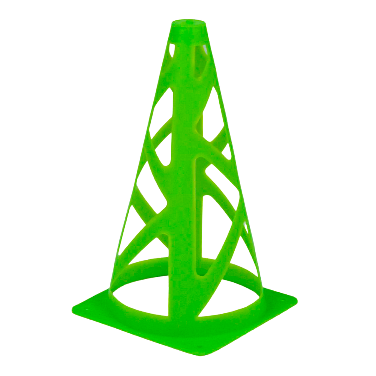 Cone de sinalização de plástico 23cm vazado (a prova de vento) Pista e Campo