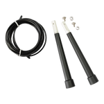 Corda de pular de aço revestido de PVC 2,65m x 2mm speed rope Pista e Campo