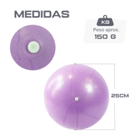 Bola de pilates inflável overball 25cm Pista e Campo