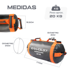 Power sand bag para treinamento funcional 20kg Pista e Campo