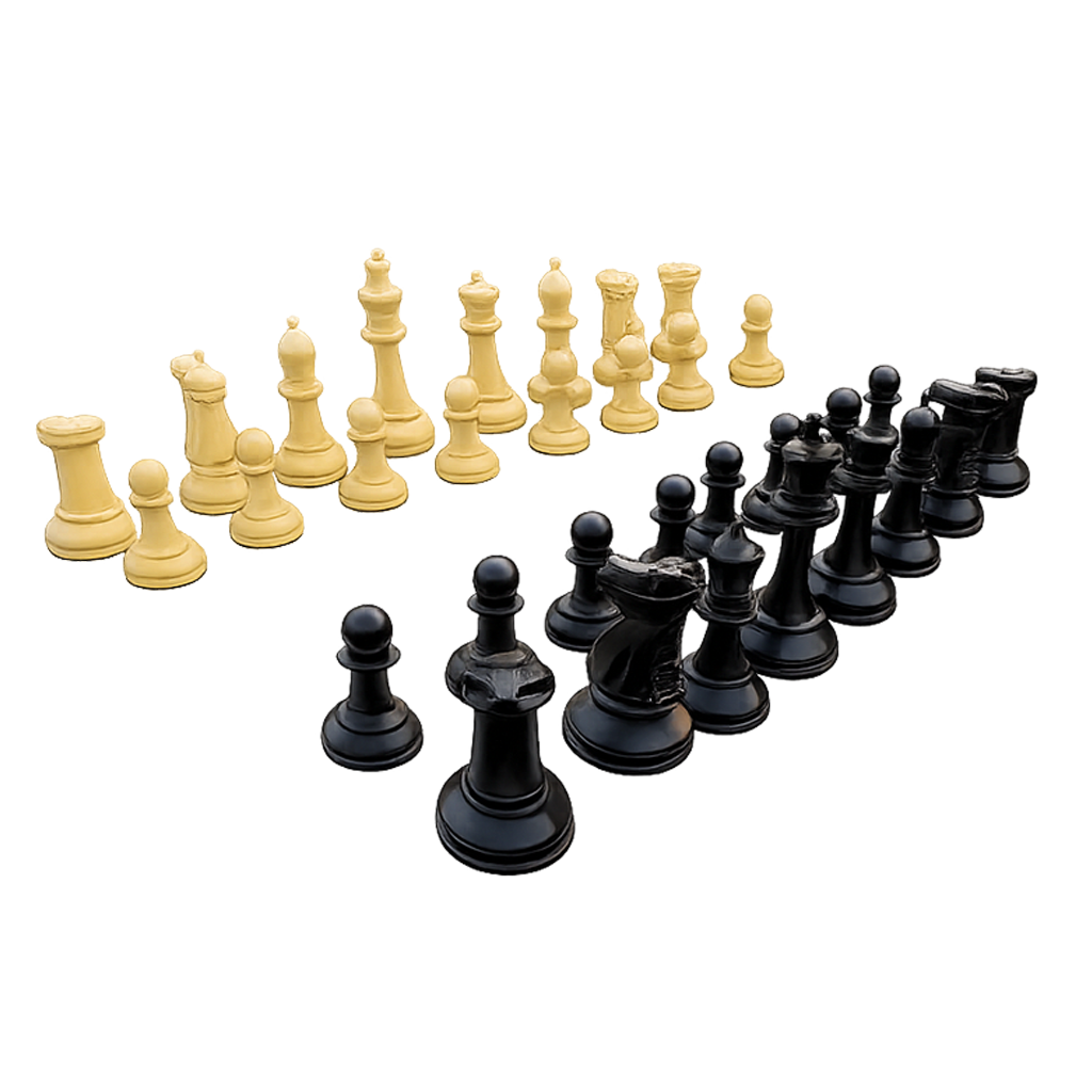 Jogo de peças para xadrez gigante rei com 63,5cm modelo premium NeoFun