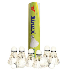 Peteca de Badminton com Penas Naturais 10Un Vinex