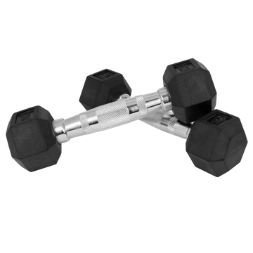 Kit 110kg Halteres Sextavados Emborrachados Envolst - 1 a 10kg