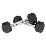 Kit 110kg Halteres Sextavados Emborrachados Envolst - 1 a 10kg