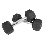 Kit 110kg Halteres Sextavados Emborrachados Envolst - 1 a 10kg