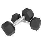 Kit 110kg Halteres Sextavados Emborrachados Envolst - 1 a 10kg