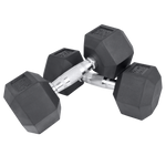 Kit 110kg Halteres Sextavados Emborrachados Envolst - 1 a 10kg