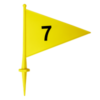 Bandeirolas numeradas plásticas multiuso Pista e Campo - cnj com 08 und (1-8)