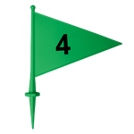 Bandeirolas numeradas plásticas multiuso Pista e Campo - cnj com 08 und (1-8)