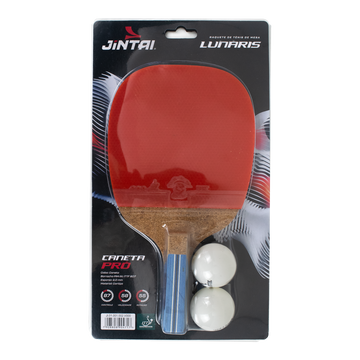 Raquete de tênis de mesa 3 estrelas Caneta Lunaris com 2 bolinhas Jintai