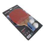 Raquete de tênis de mesa 3 estrelas Caneta Lunaris com 2 bolinhas Jintai