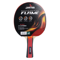 Raquete de Tênis de Mesa Jintai Flame — Borracha Aprovada pela ITTF