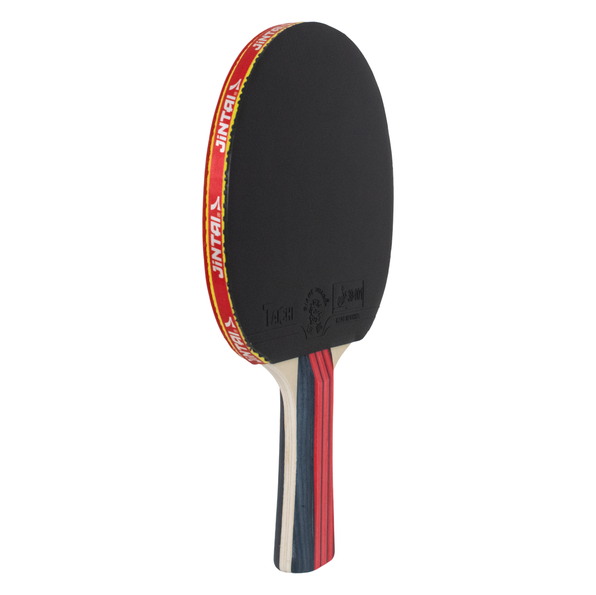 Raquete de Tênis de Mesa Jintai Flame — Borracha Aprovada pela ITTF