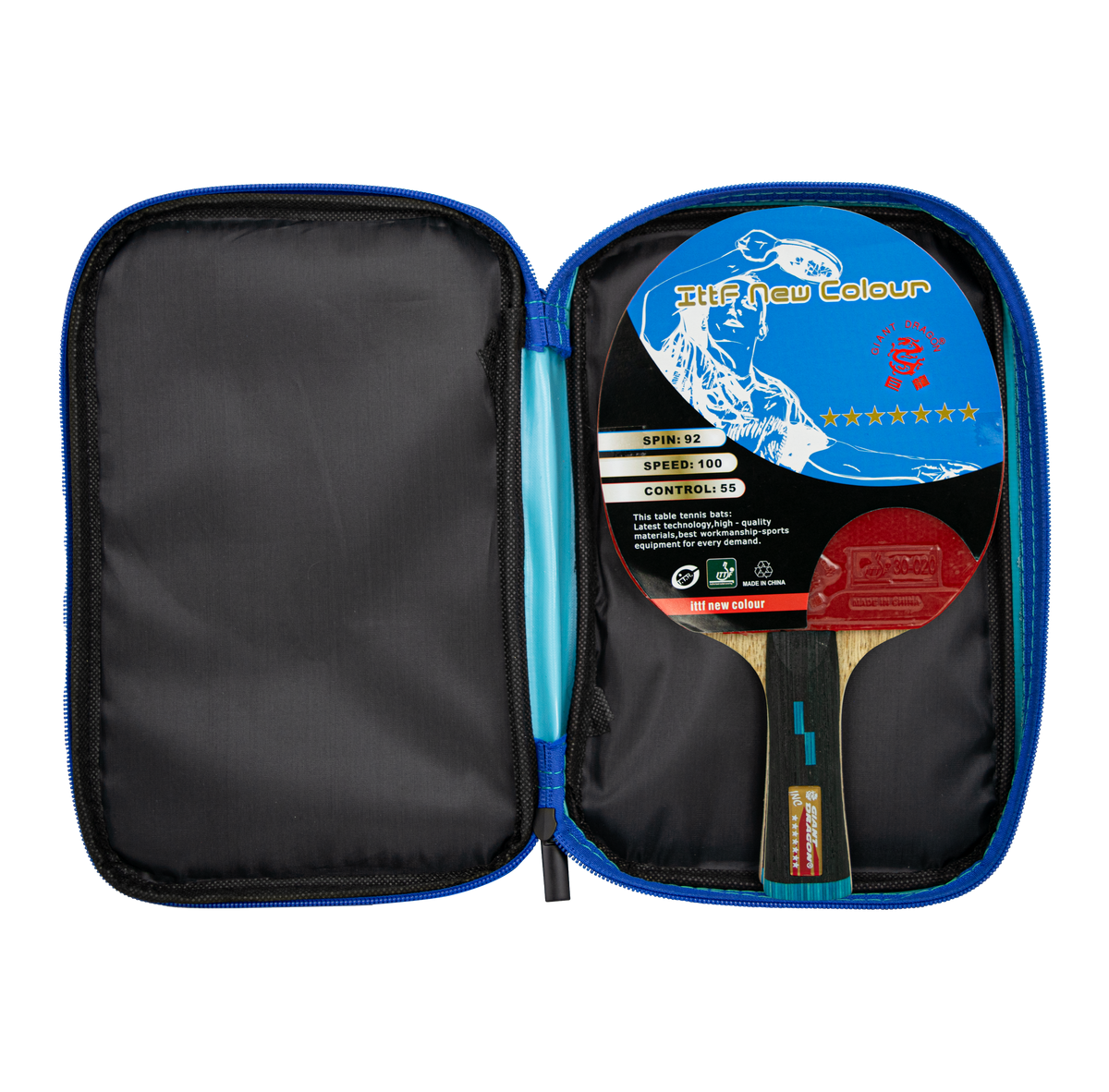 Kit Tênis de Mesa Giant Dragon Future 7 Estrelas Aprovada ITTF e Bolsa