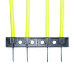 Boneco barreira para treinamento de falta no futebol com base Pista e Campo