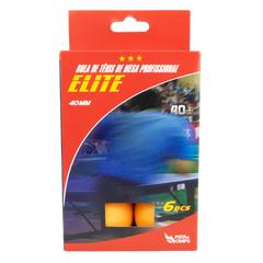 Bolinhas de Tênis de Mesa 40+ ABS 3 Estrelas Pista e Campo 6Un