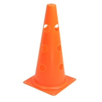 Cone de plástico 38cm com furos Pista e Campo