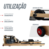 Simulador de remo Indoor A Base De Água Water Rower Madeira Pista E Campo
