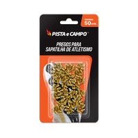 Pregos de Atletismo 6,4mm Pirâmide Dourado Pista e Campo