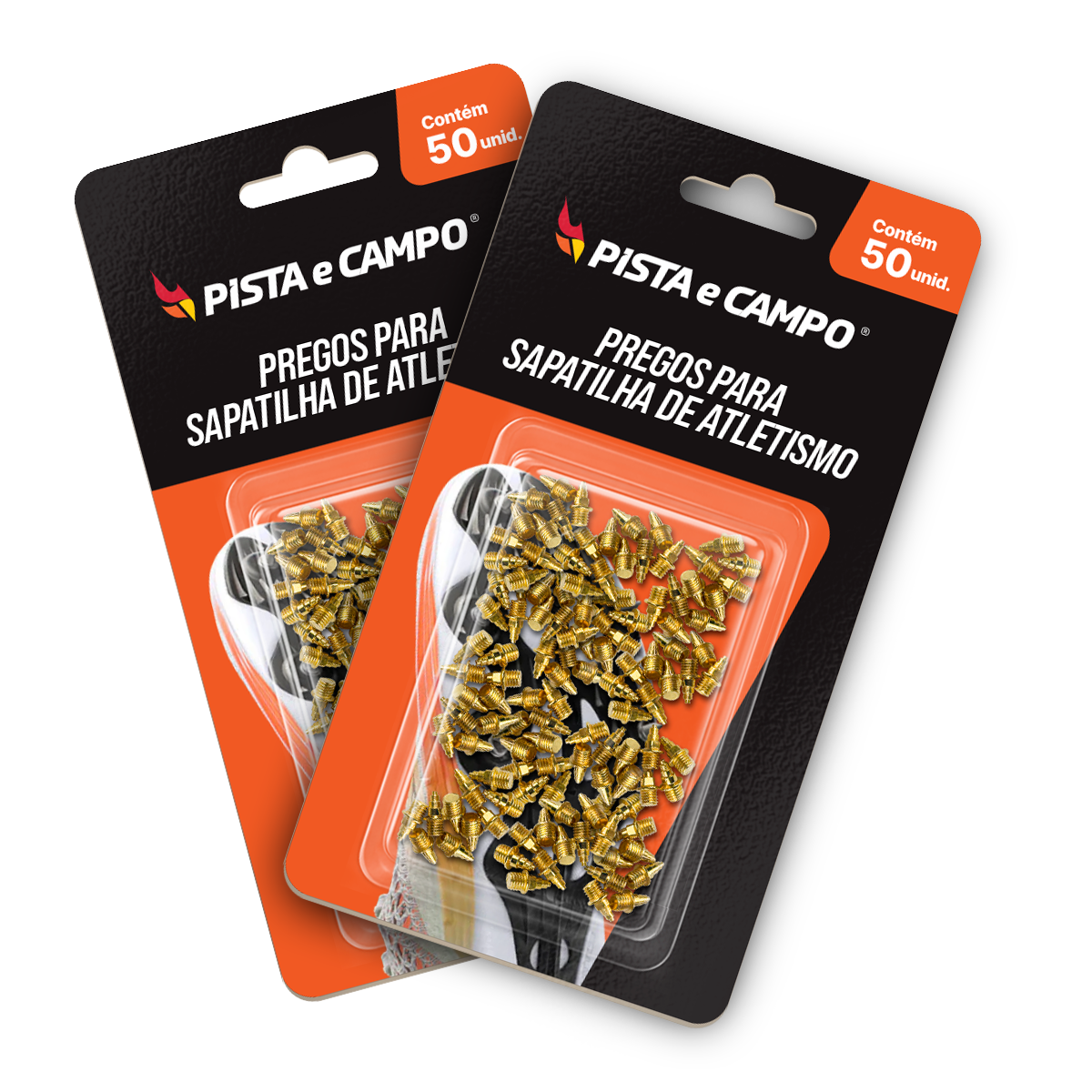 Pregos de Atletismo 6,4mm Árvore de Natal Dourado Pista e Campo