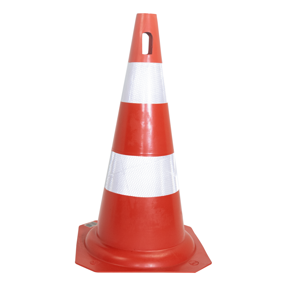 Cone de sinalização flexível (emborrachado) refletivo 50cm Kteli