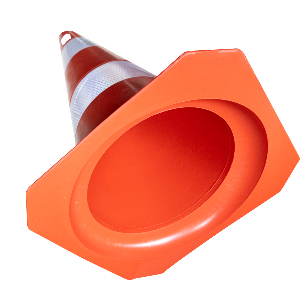 Cone de sinalização flexível (emborrachado) refletivo 50cm Kteli